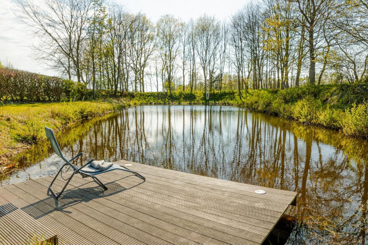 Reetdach Ostfriesenhaus Villa Sudbrookmerland Bagian luar foto